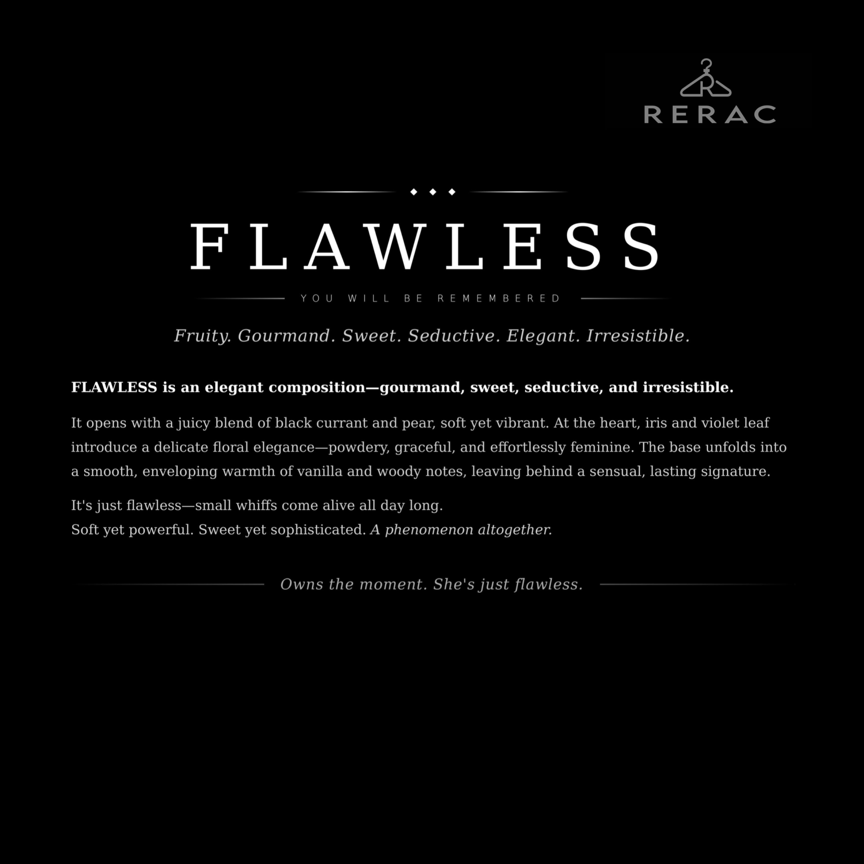 Rerac Flawless - Sweet & Seductive Fragrance For Women