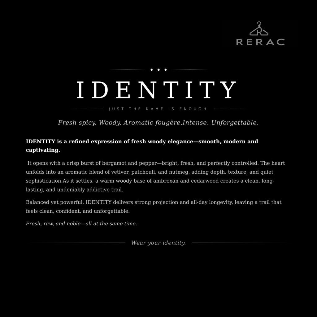 Rerac Identity - Fresh & Woody Fragrance For Men